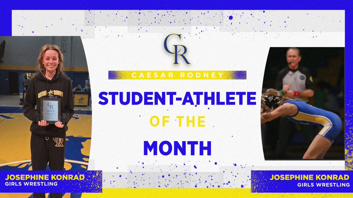 Congratulations to Josephine Konrad who is the January Student-Athlete of the Month!!

Go Josephine and Go Riders!! 🤼‍♀️