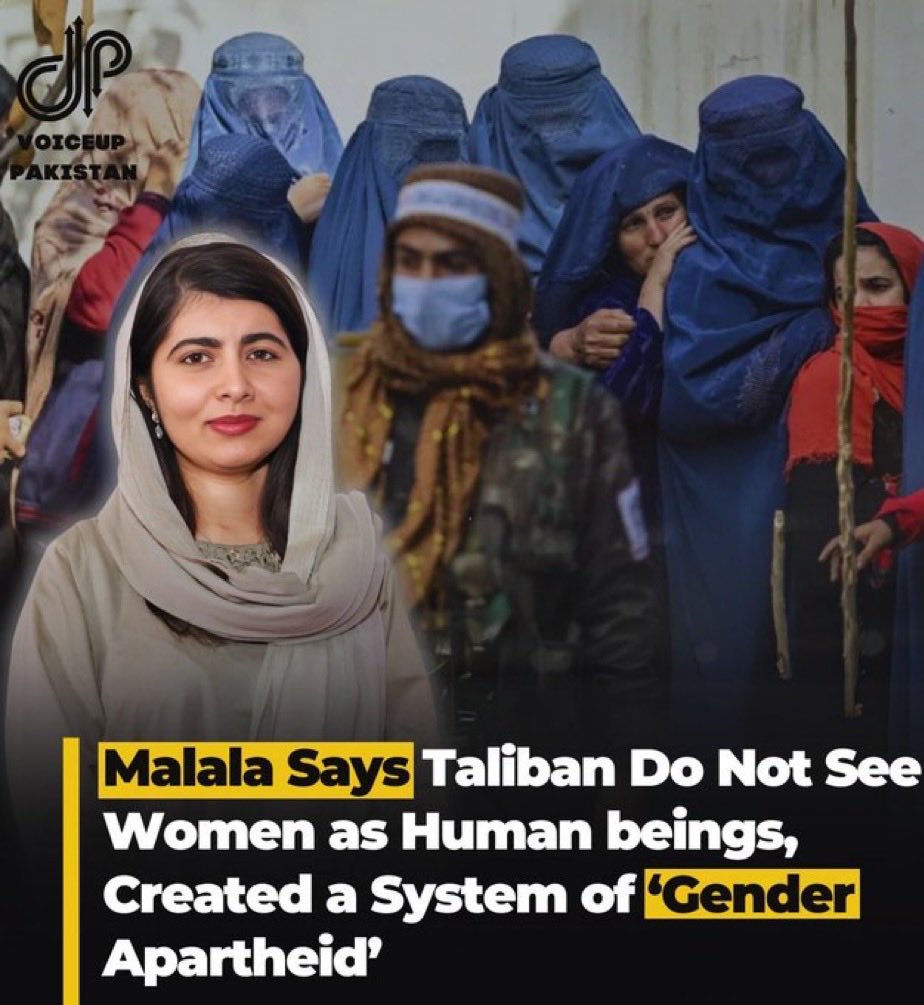 Ziauddin Yousafzai (@ziauddiny) on Twitter photo Day: 1240 🏫
Day: 780 🎓
🇦🇫
“..Simply put, the Taliban do not see women as human beings…” -<a href="/Malala/">Malala Yousafzai</a>
#RecognizeGenderApartheid
#AsACrimeAgainstHumanity
#LetAfghanGirlsLearn Day: 1240 🏫
Day: 780 🎓
🇦🇫
“..Simply put, the Taliban do not see women as human beings…” -<a href="/Malala/">Malala Yousafzai</a>
#RecognizeGenderApartheid
#AsACrimeAgainstHumanity
#LetAfghanGirlsLearn