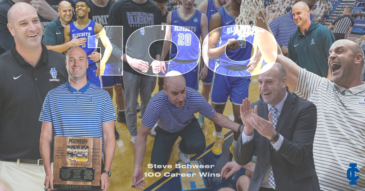 IC_Athletics's tweet photo. MBB | Congratulations to IC Head Coach Steve Schweer on career win number 100!!!
#goblueboys #icathletics @BlueboysHoops https://t.co/4902FTpNf8