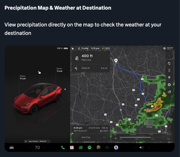 TECH TUESDAY: Weather Map overlay!  One of our favorite new tools that shows you the weather along the route and at destination when planning a trip!