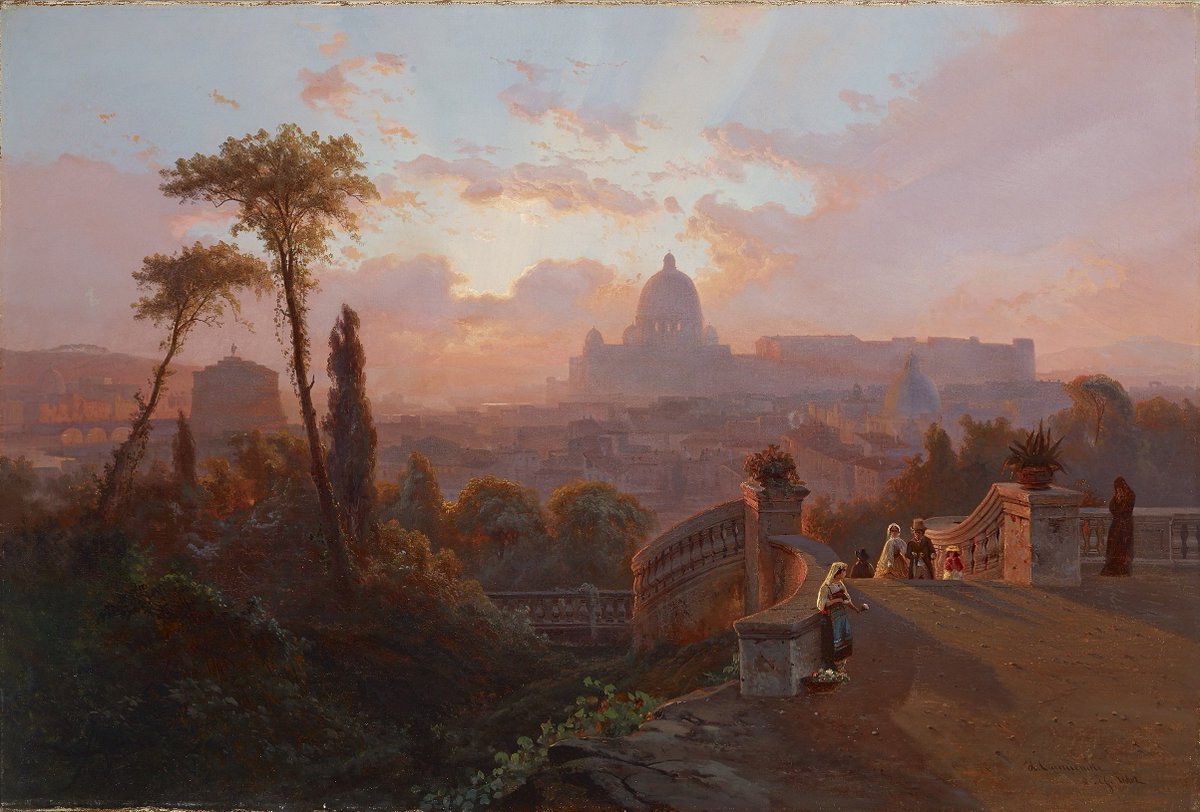 cartographer_s's tweet photo. View of Rome - Johann Hermann Carmiencke, 1862 https://t.co/9ydAINTn4p