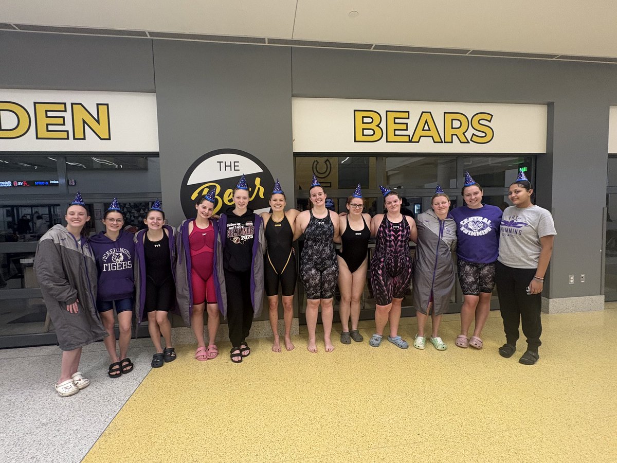 Sectionals 2025! Let’s go Lady Tigers!🐅 💜🤍💟🏊🏻‍♀️