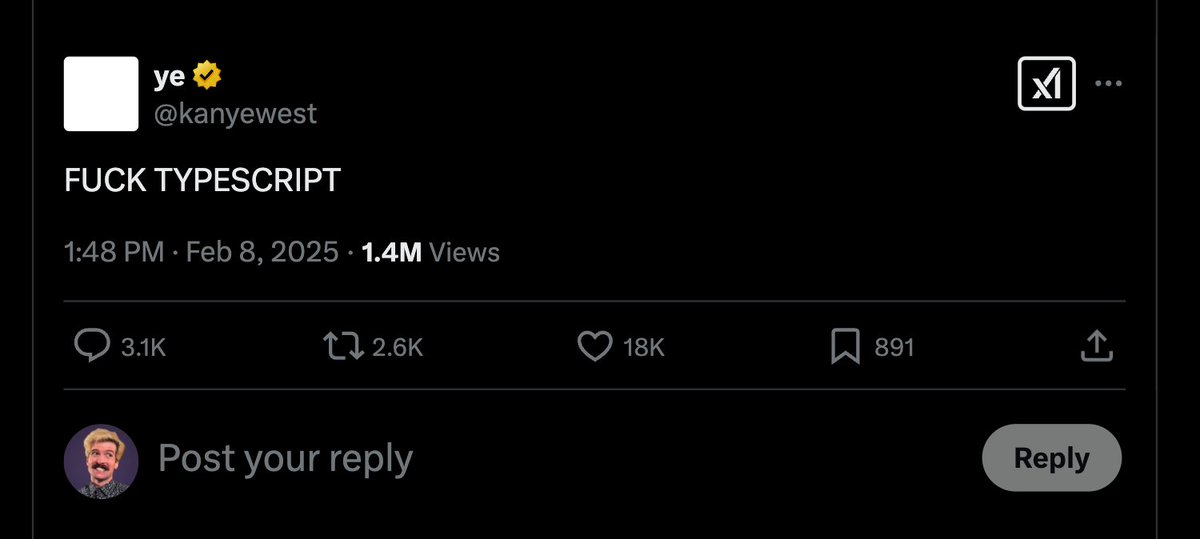 theo's tweet image. Wow he&apos;s really lost it huh?