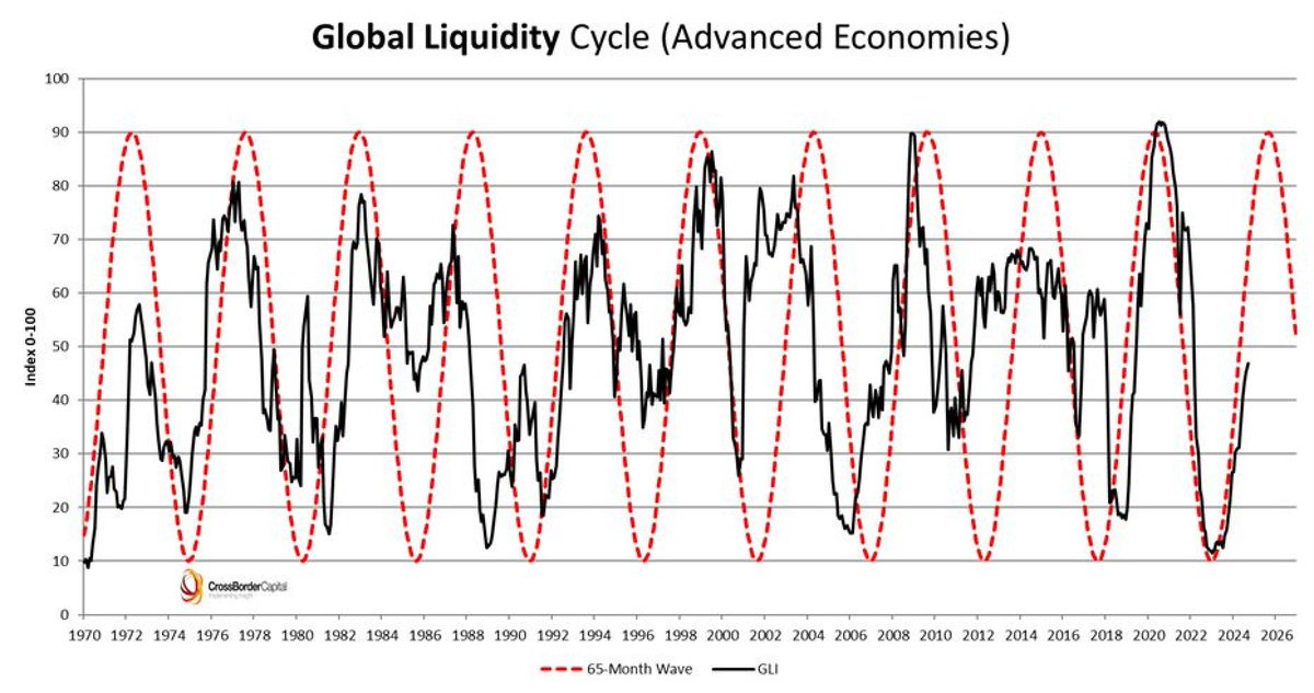 The people who are telling you the bull market hasn’t started and the people who are telling you the bull market is already over are both wrong.

Follow the global liquidity cycle. Higher.