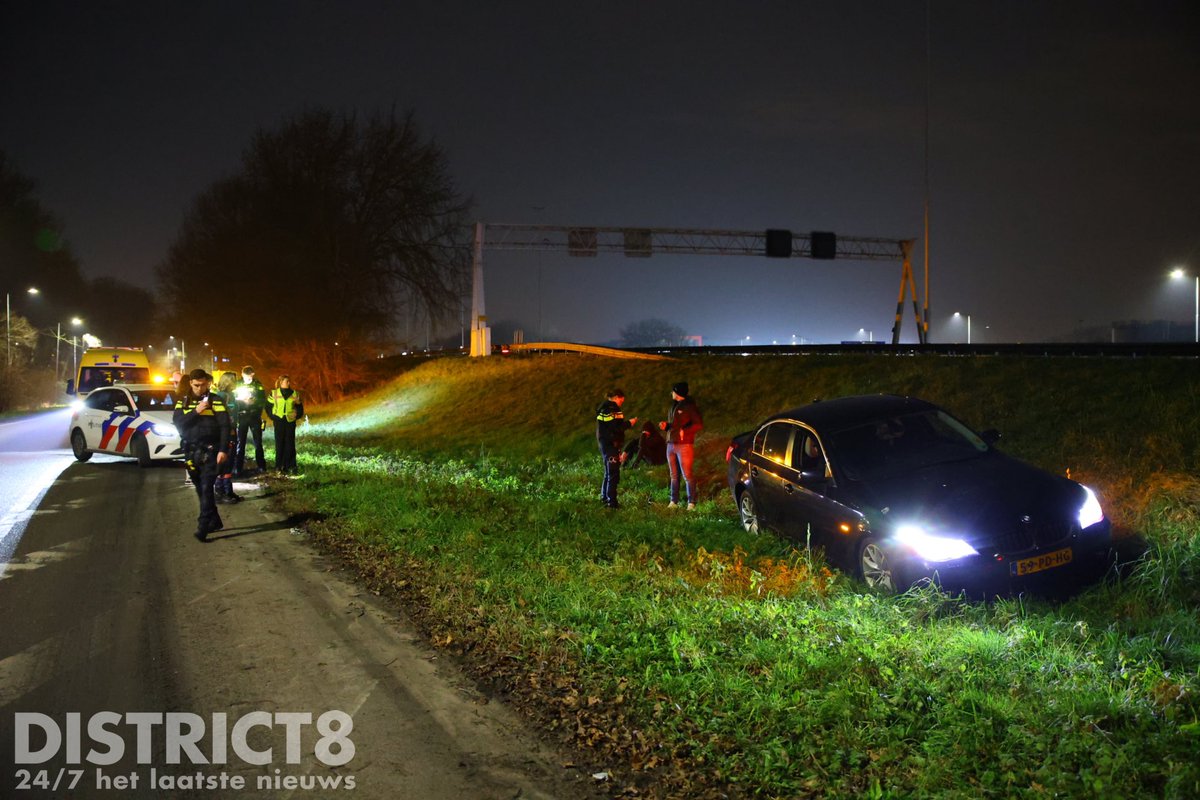 Automobilist van de weg bij A20 Maasdijk, bestuurder aangehouden