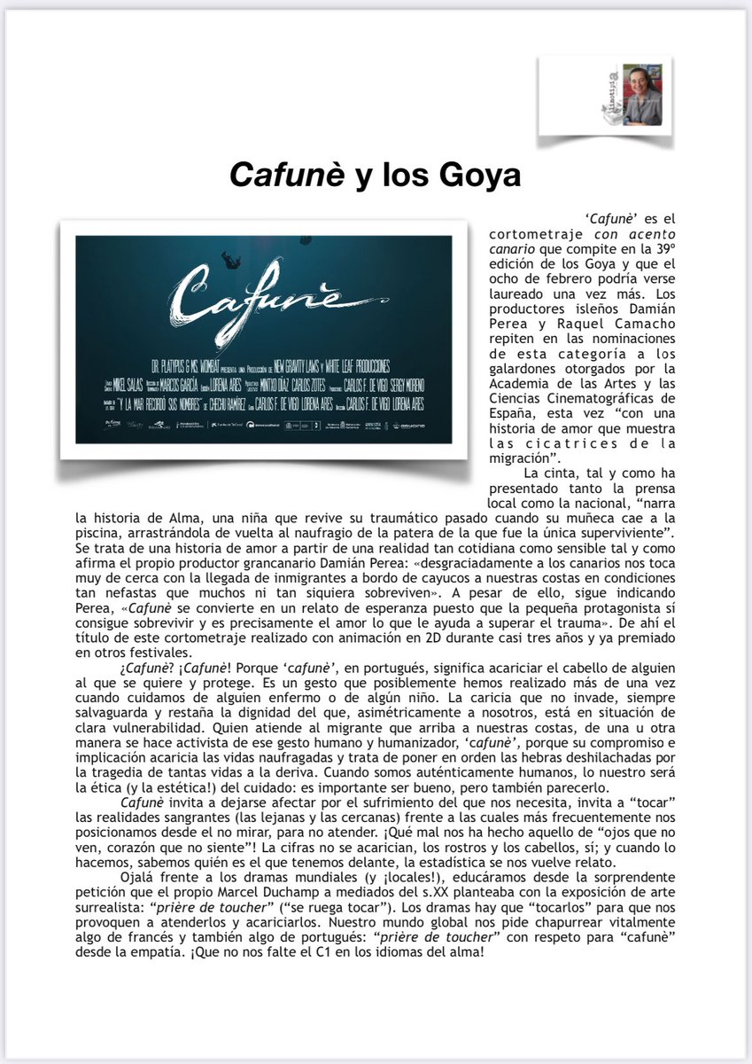 Felicidades #Cafunè!!! premios 
#Goya2025