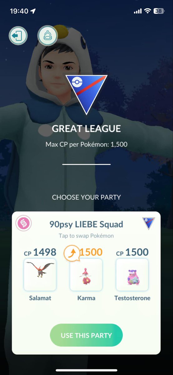 bino90psy's tweet image. Now is the time for Legend push with my own Love Cup team, featuring my all three Best Buddies.

#90psy #PokemonGO #GOBattleLeague #LoveCup #Season21 #Talonflame #Medicham #Slowbro