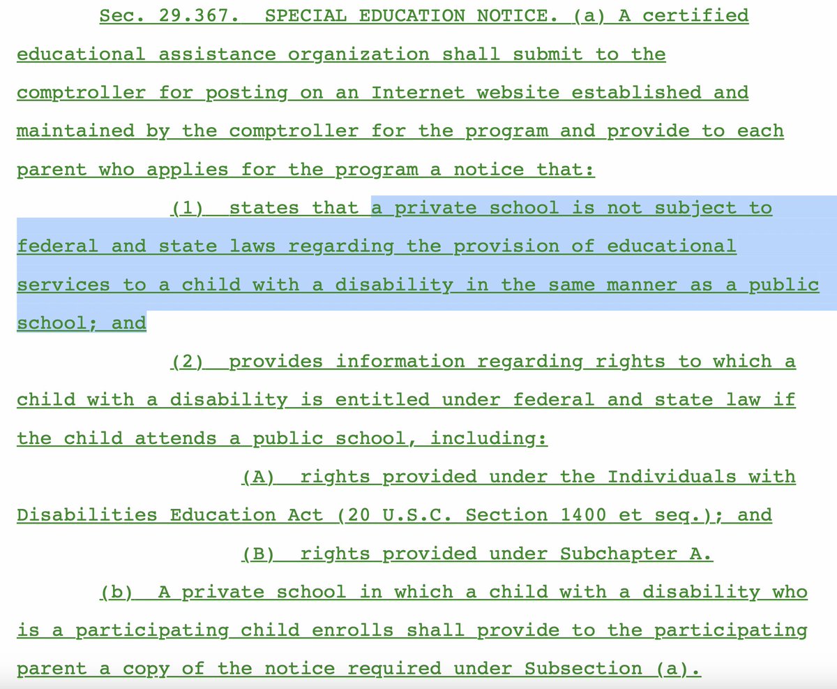 David DeMatthews (@drdematt) on Twitter photo Why does SB2 strip away from families of children w/ disabilities rights under federal/state special ed laws? Why can't those parents enter the market w/ their rights so they can choose too? Doesn't sound like choice to me. <a href="/DisRightsTx/">Disability Rights Texas</a> <a href="/MomsAGAbbott/">MothersAgainstGregAbbottPAC/MothersforDemocracyPAC</a> <a href="/RYHTexas/">RaiseYourHandTexas</a> <a href="/TexasAFT/">Texas AFT</a> Why does SB2 strip away from families of children w/ disabilities rights under federal/state special ed laws? Why can't those parents enter the market w/ their rights so they can choose too? Doesn't sound like choice to me. <a href="/DisRightsTx/">Disability Rights Texas</a> <a href="/MomsAGAbbott/">MothersAgainstGregAbbottPAC/MothersforDemocracyPAC</a> <a href="/RYHTexas/">RaiseYourHandTexas</a> <a href="/TexasAFT/">Texas AFT</a>