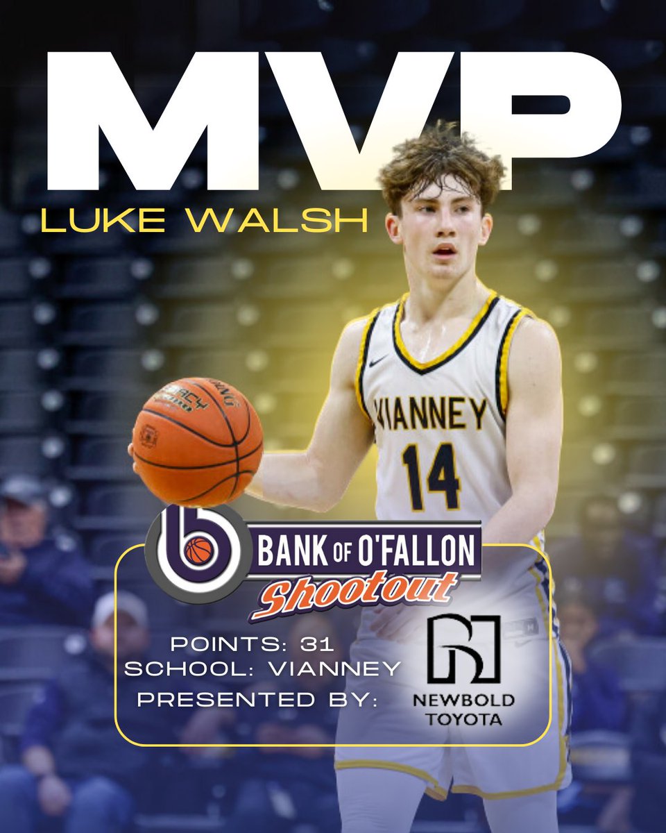 Bank of O'Fallon Shootout Day number 2, game 1 MVP: Luke Walsh- Vianney