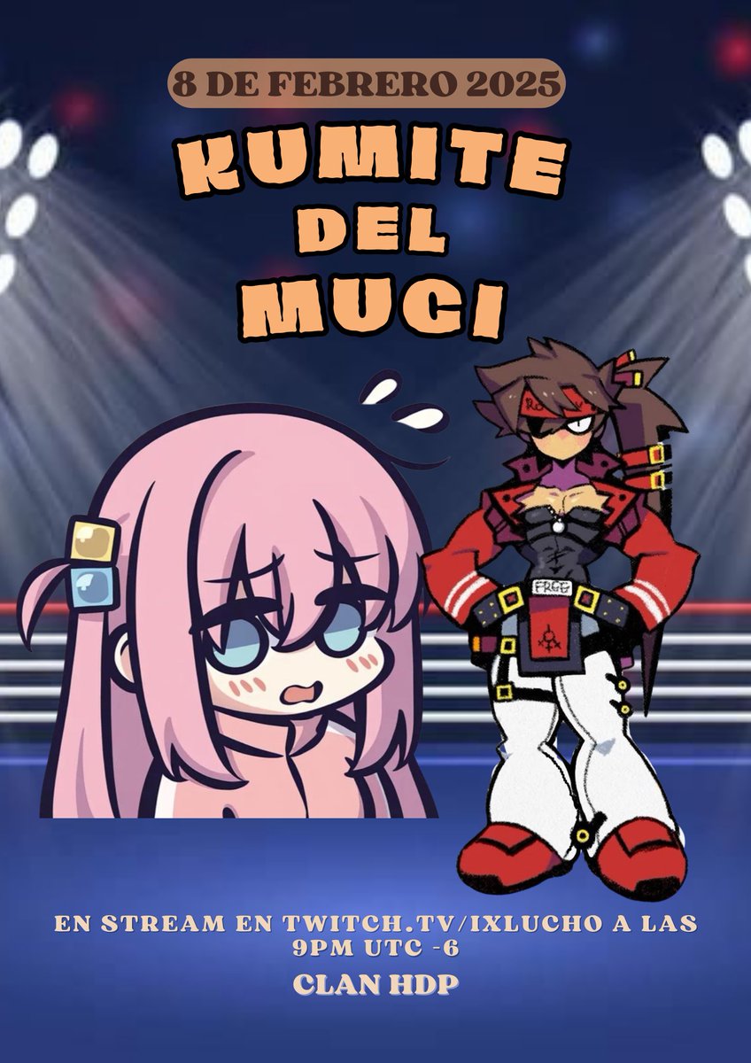Un Sol Badguy que ha entrenado el Volcanic Viper de 45 CM, voz idéntica al toji fujiguro se prepara para su iniciación en el clan HDP 
¿Estas preparado para enfrentar a la futura promesa del FGC?
A las 9PM UTC-6 en: Twitch.tv/ixlucho 
#FGC #kumite #GuiltyGearStrive