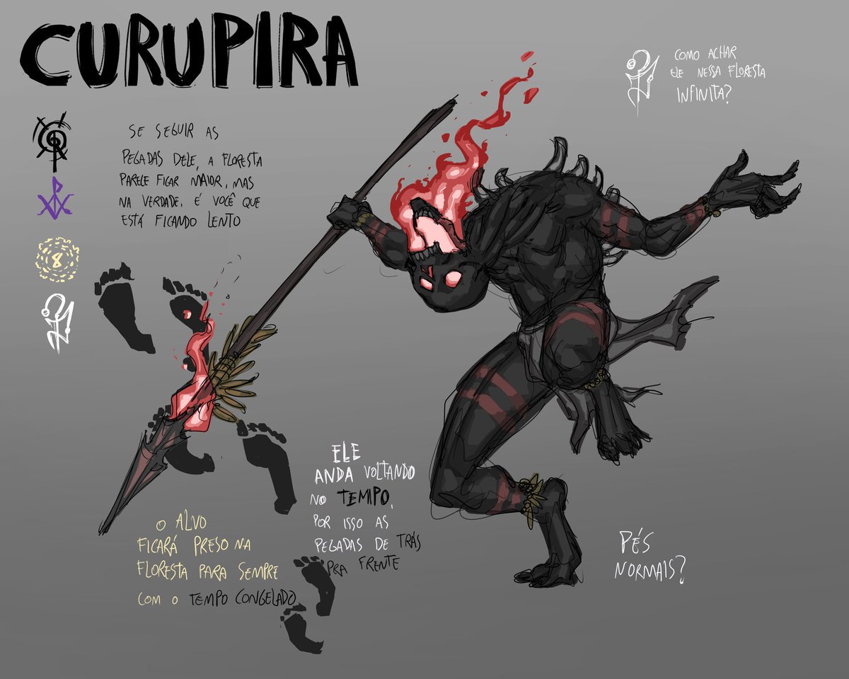 "O curupira" é minha visão da lenda do curupira no universo de ordem

Sim, é bem diferente do esperado, mas acho mais legal assim, deem sugestões do enigma de medo dele
#OrdemParanormal