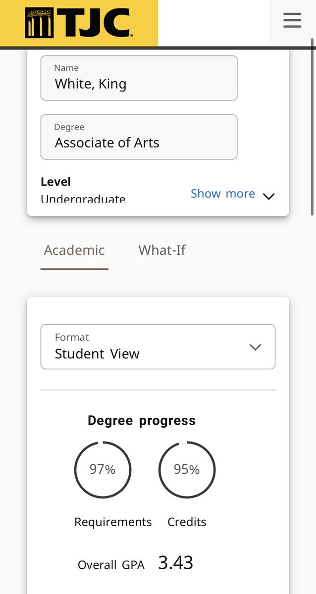 Ended Last semester off Great in the classroom With a 3.43 GPA 

Starting this offseason off great on the field Fastest 10 Yard Start <a href="/TJCFOOTBALL/">Tyler JC</a>  1.35 Laser 🔥🔥