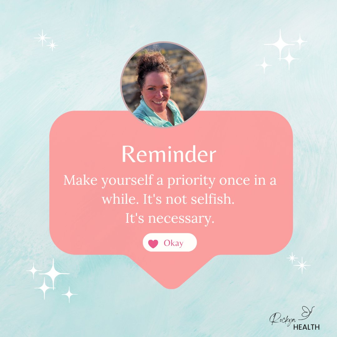 🌟 Reminder: Self-Care is Essential! 🌟

You don’t always need to be productive. Taking time for yourself can help your mental health and boost your immune system, reduce stress, improve your mood, and even support a better metabolism. 💪

Put YOU at the top of your to-do list