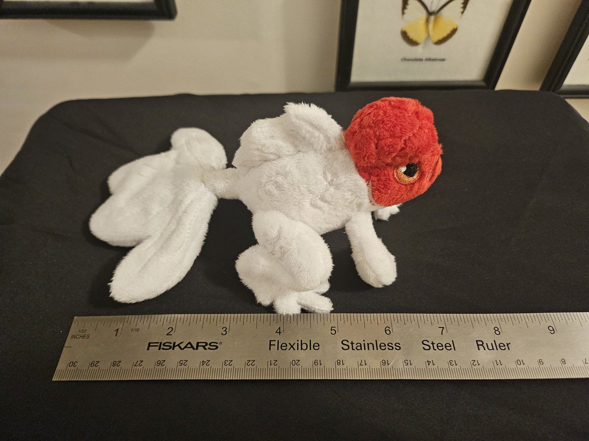 plushypuppy's tweet image. Pond hopper is getting a revision! Bigger, poutier, fishyer. 

I just finished this prototype and am trying to sell him quickly so I can get some takeout tonight.
 $75, free shipping domestic, first come, first serve.