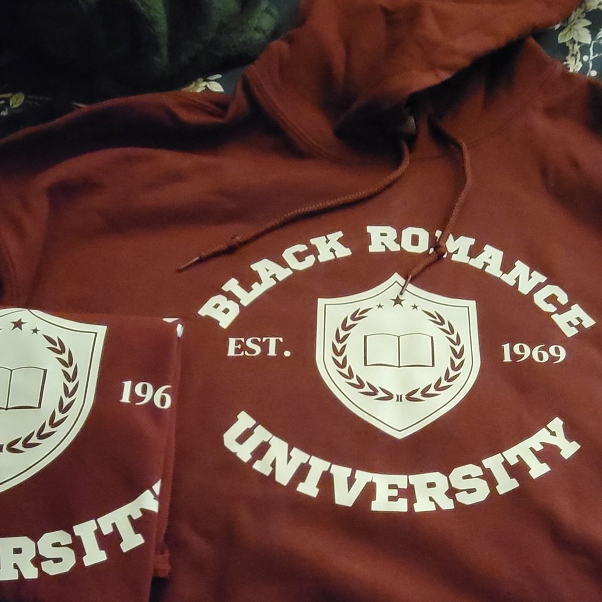 New merch alert!!! Purchased when I typed "the end," gonna TRY and hold off from wearing until I publish. #BlackRomanceUniversity enrollee.