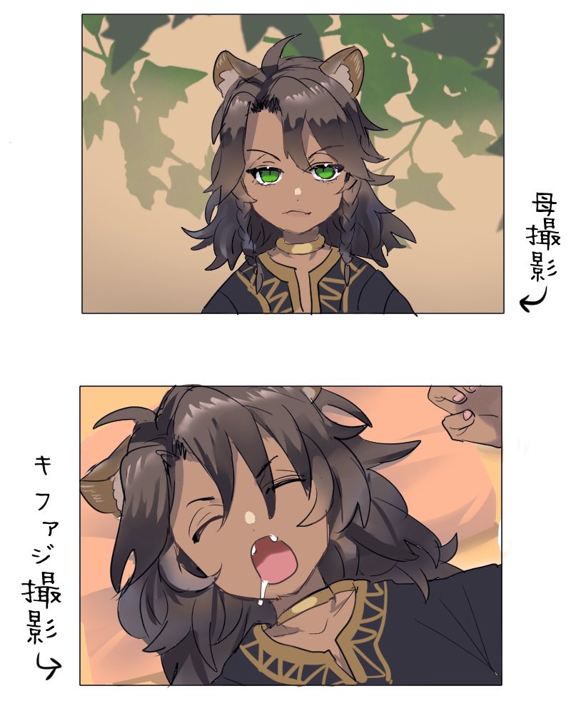 第二王子と侍従長 (レオナ&キファジ) 