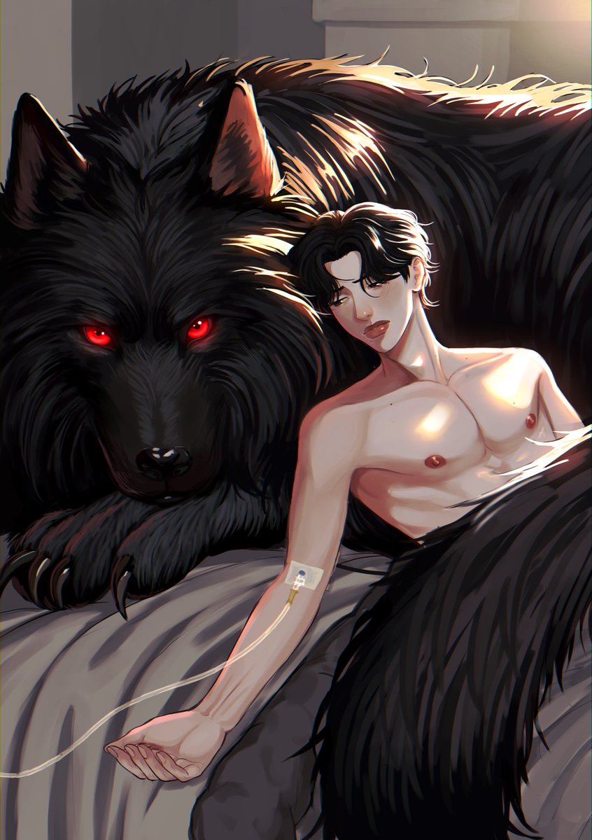 Não, mas… imagina ler um omegaverse dessa ilustração aqui…

Ah, é! Já tem uma história e é a minha🤭