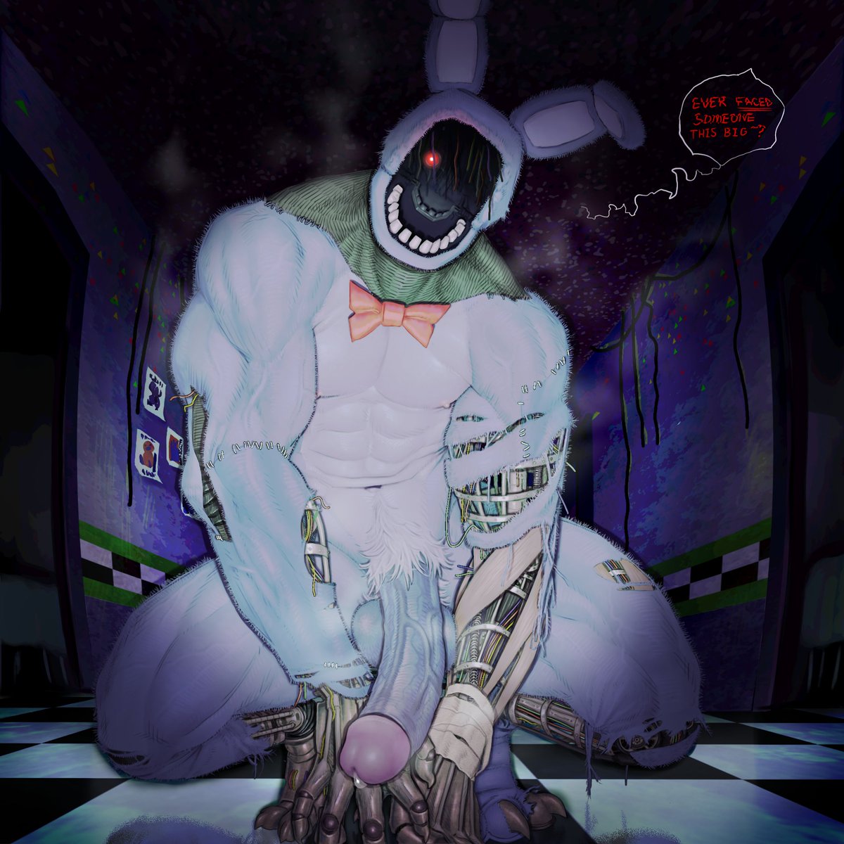 T0k3n_420's tweet photo. Finally redrawing my favorite withered animatronic 💜
I decided to keep his other arm to test a new design I liked (' 3^)
#nsfw https://t.co/x1rhWACcv8