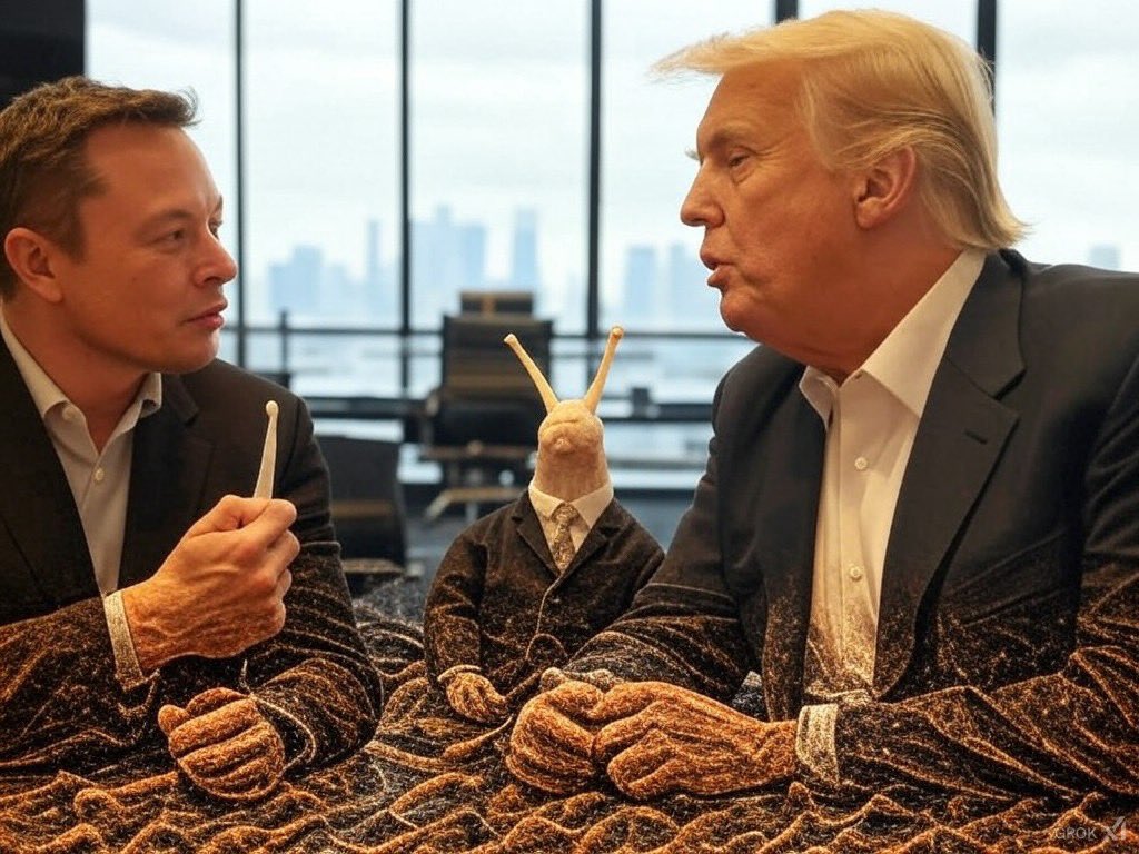 elonssnailgary's tweet photo. When Business Meets Bizarre: Elon, Trump, and $GARY Discuss the Future of Meme Economy https://t.co/sipvlmVNqx