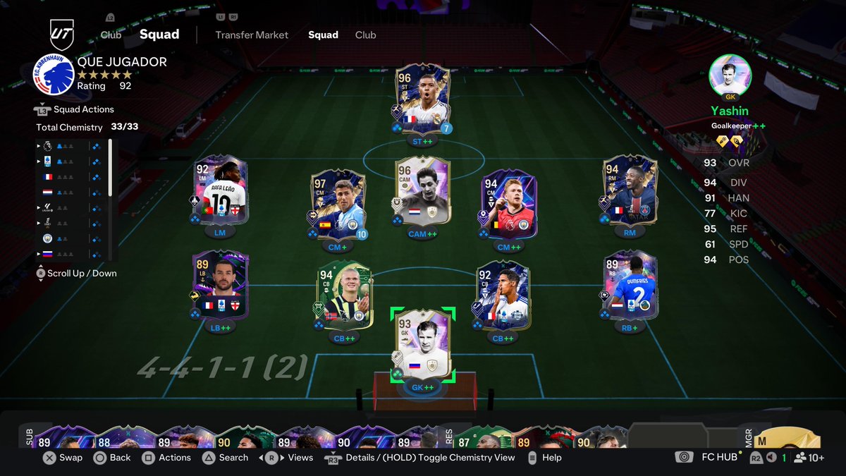 The team for the last qualifier of the year. Cruyff, i trust in you🐐🪄