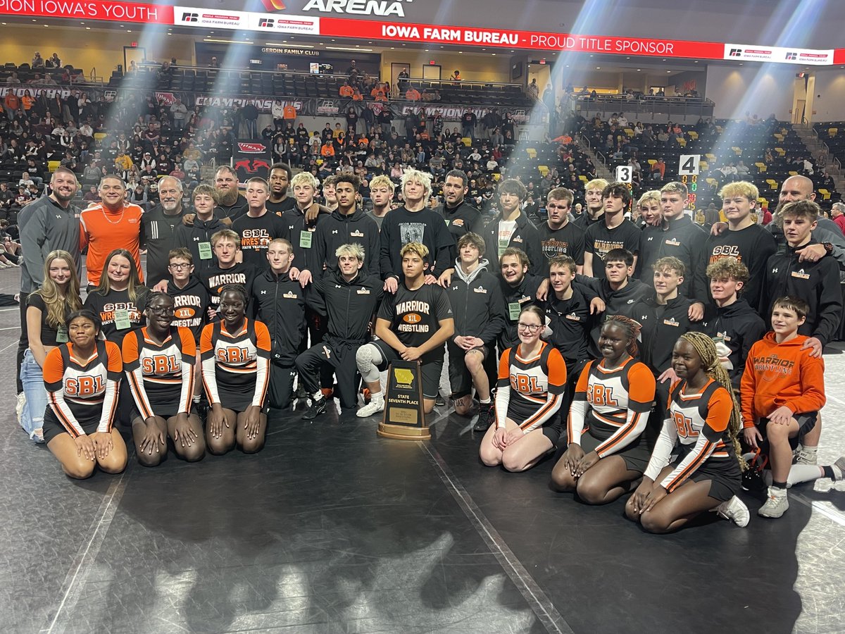 KCAU 9 SportsZone (@sportszonekcau9) on Twitter photo SB-L SECURES SEVENTH!
An excellent season comes to a close for <a href="/SBLWrestling/">SBL Wrestling</a>, capping off its season with an <a href="/IHSAA/">IHSAA</a> State Duals appearance and seventh place finish! <a href="/sblpride/">SB-L Warriors</a>
WATCH HERE ⬇️⬇️
siouxlandproud.com/sports/woodbur… SB-L SECURES SEVENTH!
An excellent season comes to a close for <a href="/SBLWrestling/">SBL Wrestling</a>, capping off its season with an <a href="/IHSAA/">IHSAA</a> State Duals appearance and seventh place finish! <a href="/sblpride/">SB-L Warriors</a>
WATCH HERE ⬇️⬇️
siouxlandproud.com/sports/woodbur…