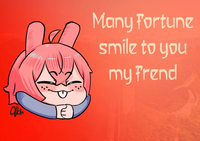 #MMOARTPG Pippa says "Many fortune Smile to you my friend." how fortunate 