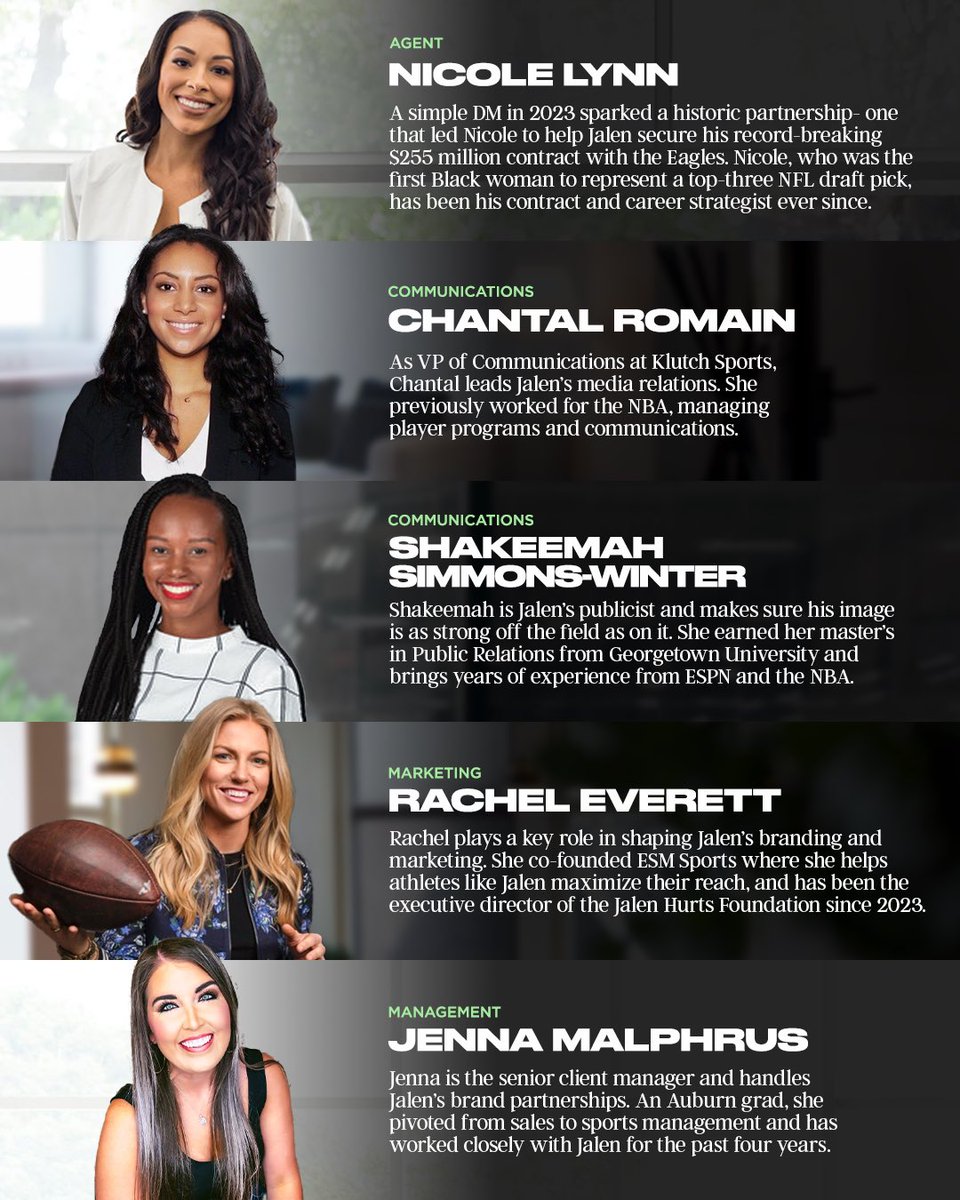 Behind every successful man is a team of women who make it happen 🏈