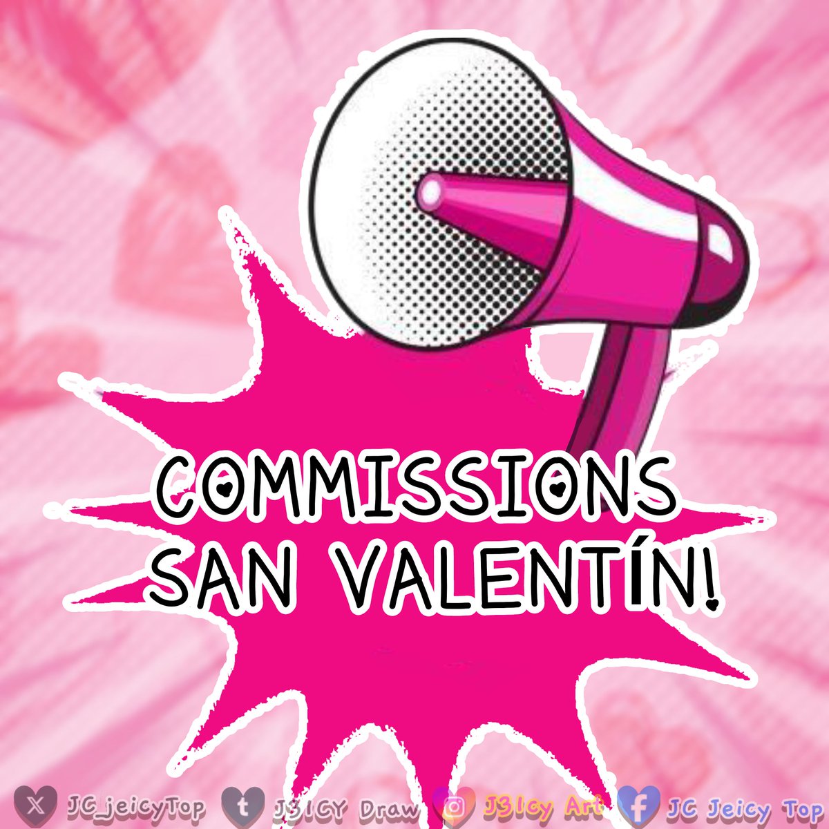 JC_jeicyTop's tweet photo. ✏️¡Comisiones abiertas!✏️

💞Especial : San Valentín💕

❤️Comisiones disponibles por todo el mes de febrero ^0^✨

💌Más info: https://t.co/abIDaX6hCI

#opencommissions
#draw #comisiones #comission #dibujo #artedigital #SanValentín #SanValentrix2025 https://t.co/BCTZ3GQA4B