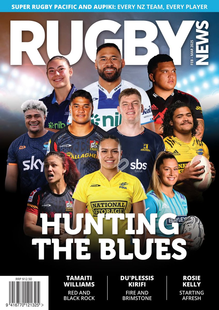 mag_rugby's tweet photo. It's here, your one-stop shop for Super Rugby Pacific and Aupiki info on the teams brought to you by Rugby News magazine, our 30th straight Super Rugby special.

Inside you will find previews of all the NZ teams, plus Jeremy Paul  thoughts on the Aussie sides. https://t.co/ryctG08NaD