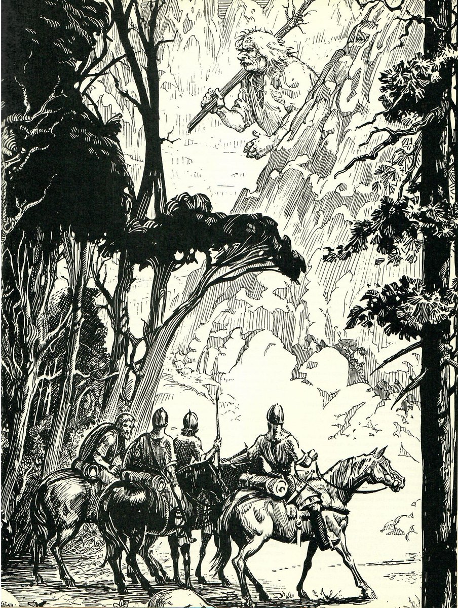 I've been working on my campaign for most of the day.  Time well spent!  For a little inspiration, here's some full-page art from Dragon #201 by Ned Dameron.
#ttrpg #DnD #dndart #castlesandcrusades