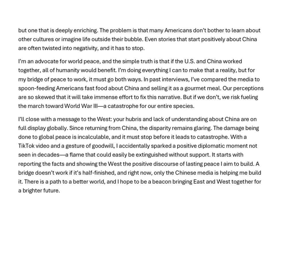 EvanKail's tweet photo. This is a 3-page article I wrote, titled “BRIDGING THE DIVIDE: HOW THE WESTERN MEDIA FUELS US/CHINA TENSIONS” — please read it and share, as this is a grave warning to the western media. https://t.co/rOWAmzt2n4