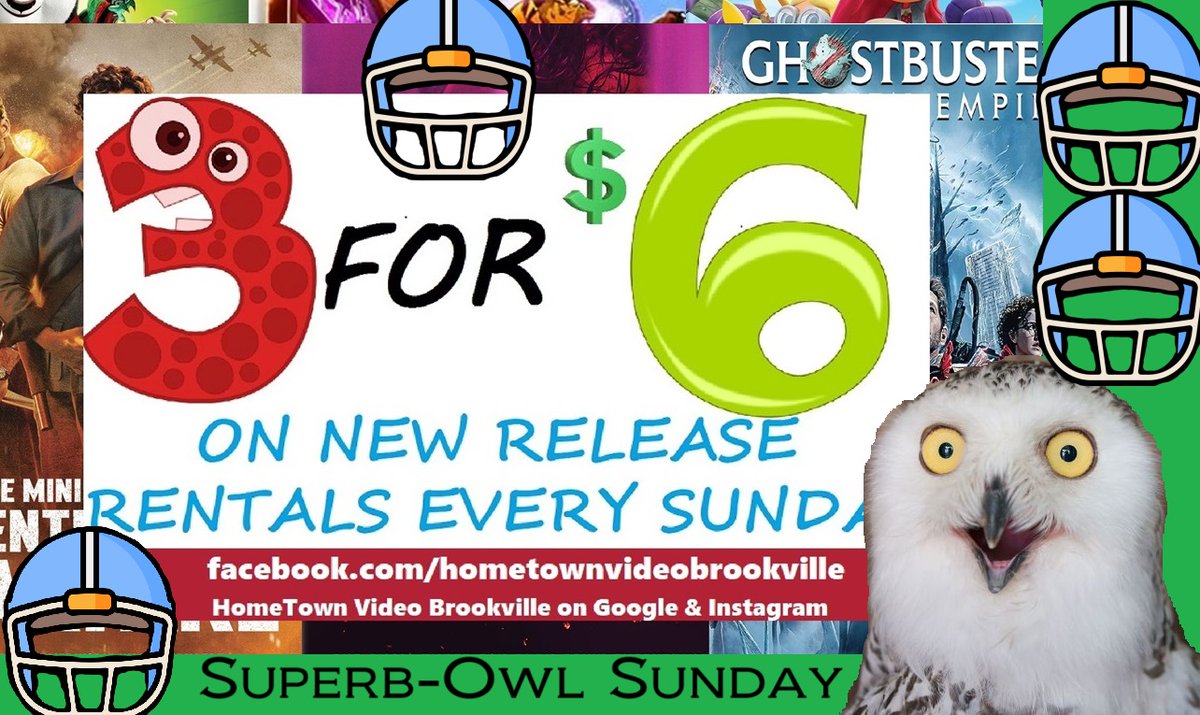 HomeTownVideoIN's tweet photo. Sunday Superb-Owl Special #PhysicalMedia #savethevideostore https://t.co/Ga3BtfHhDQ