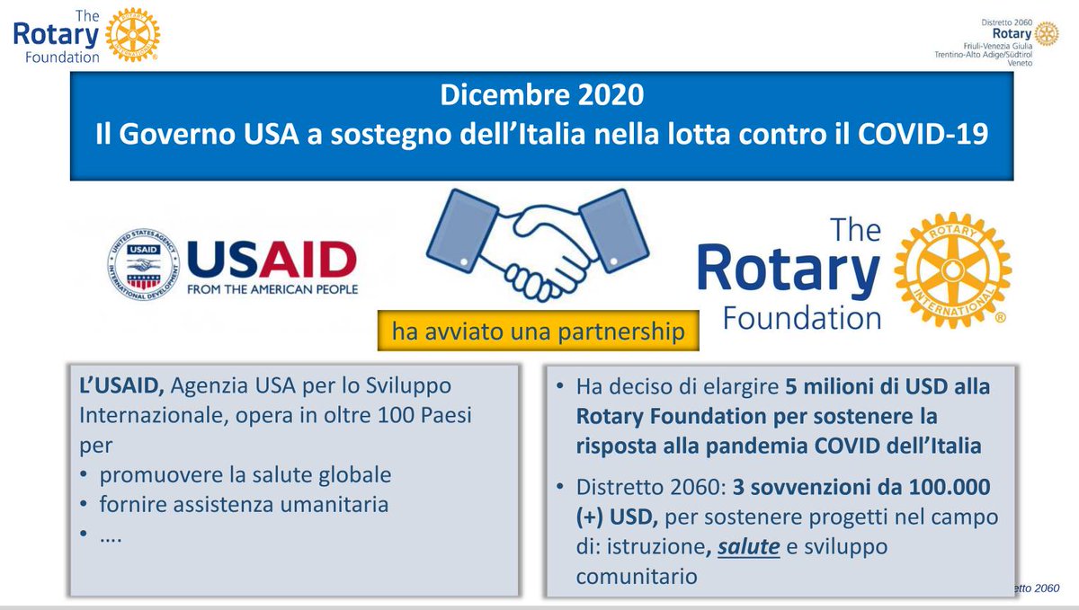 ChanceGardi's tweet photo. USAID ha finanziato il Rotary in Italia per il COVID con almeno 5 milioni, e hanno una partnership a livello mondiale di svariate di decine di milioni. Il padre del fallito (cit.) Michelangelo Coltelli, il gioielliere a capo di BUTAC, è il fondatore di un Rotary di Bologna. https://t.co/hMbjUBXb8i