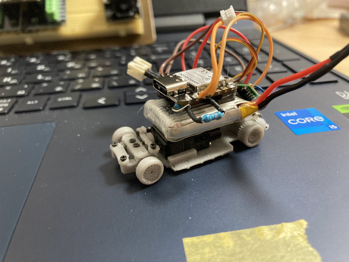 MSRC05347939's tweet image. 1/64リッジレーサー車両用自作RCシステムプロトタイプの完成です。シャーシ設計から無線制御系ソフトまで全て一貫して開発しました。サーボとモーター系の電源はバッテリーから直接引いています。
#リッジレーサー 
#ミニカー
#ラジコン
#プログラミング
#3dプリンタ
#ridgeracer