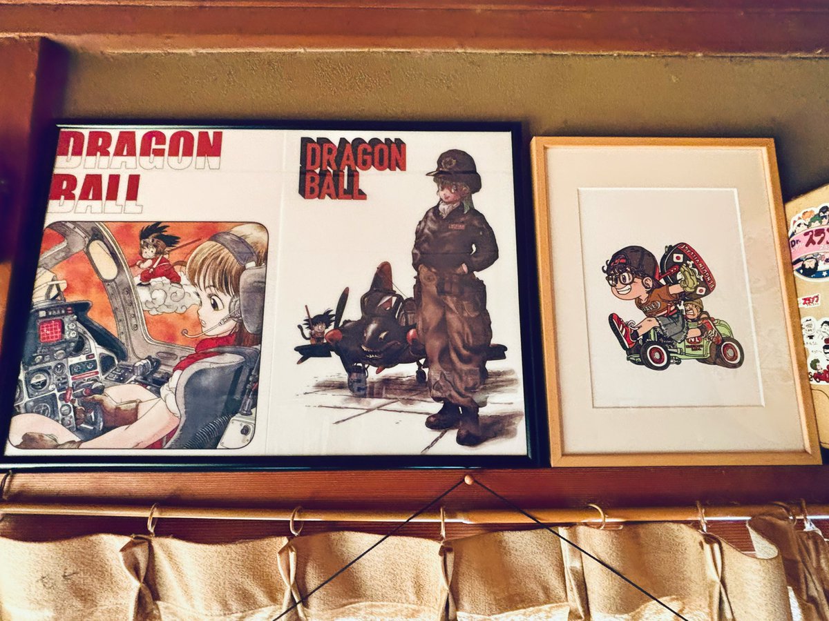 ドラゴンボール一番くじの下位賞、ビジュアルシートを額装して活用しま