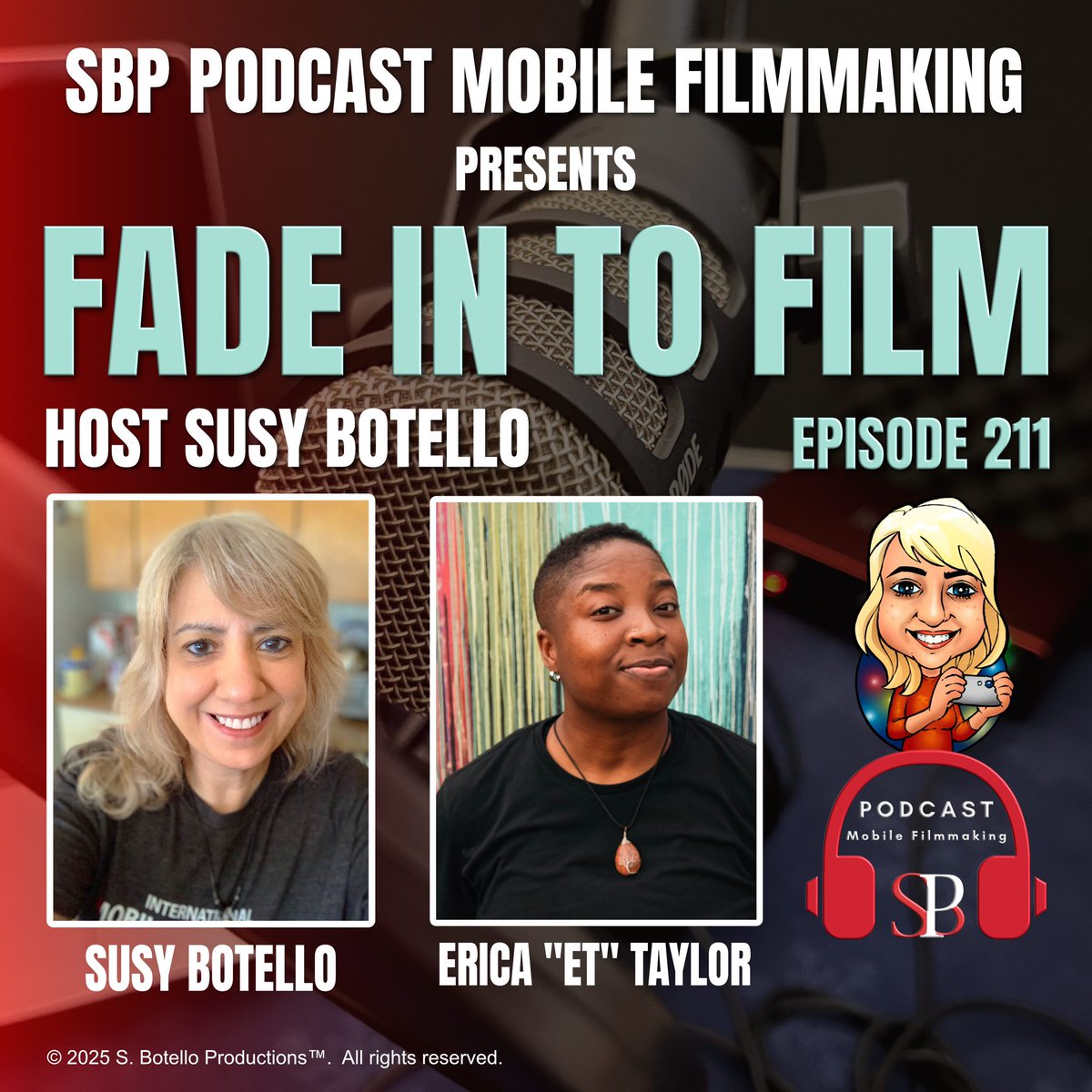 “Community &amp; Smartphone Film Connect 2025” feat. Erica “ET” Taylor is EP 211 of the #SBPpodcast #MobileFilmmaking Be inspired.

mobilefilmmaking.podbean.com/e/fade-in-to-f…