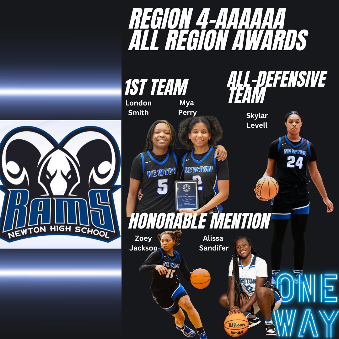 Congrats to our All-Region Selections 
#OneWay #LadyRamsBasketball