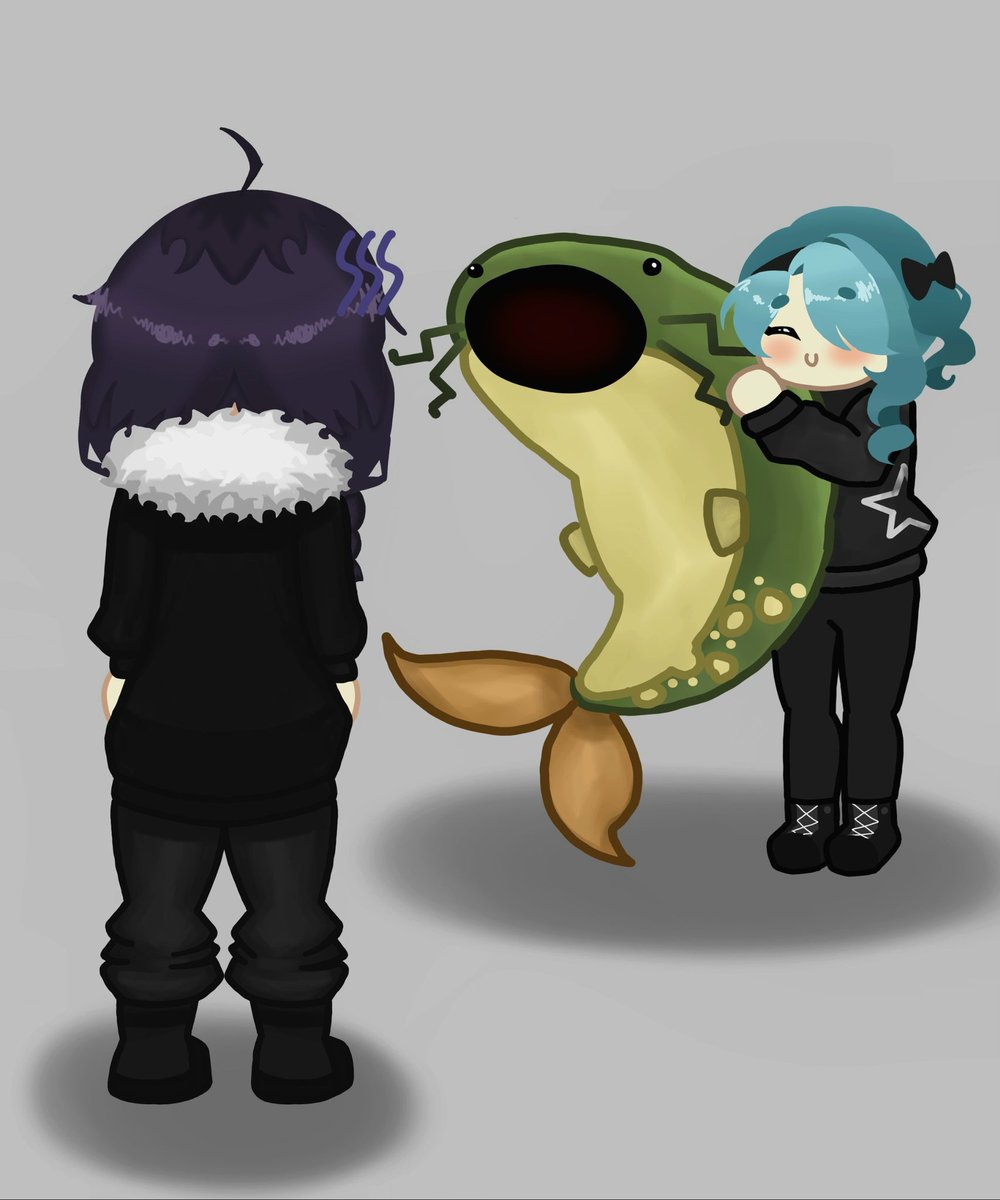 LittleDesenhist's tweet photo. I still can't believe she ate the fish at the same time it died D:

@lightwuz @i_ma_ge
#Artwuz #Wuzart https://t.co/WkcCjJ86cR