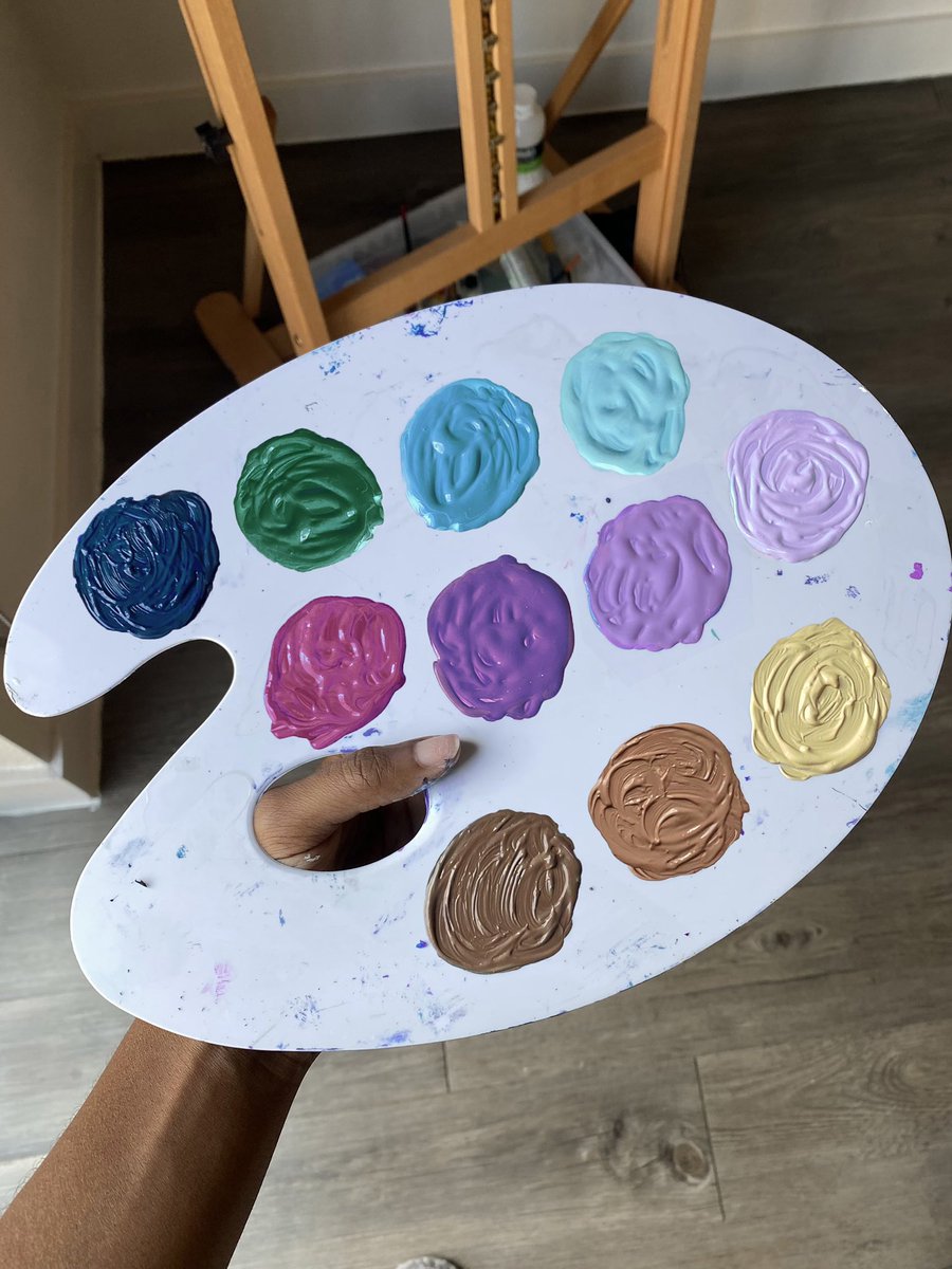 CocoEze_'s tweet image. palette                                    painting