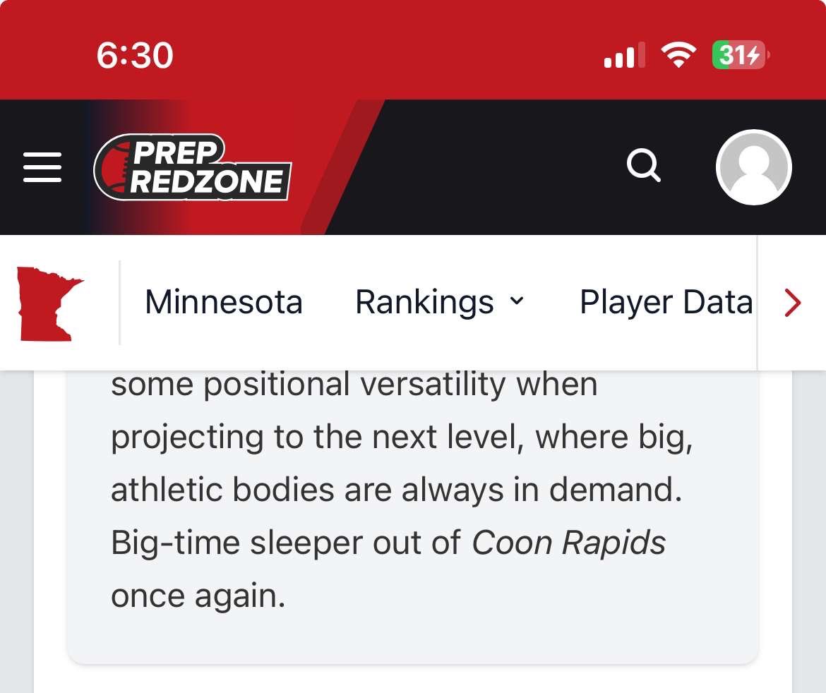 Kammren Cummings Coleman (@kammrencummings) on Twitter photo Thank you for the write up! <a href="/PrepRedzoneMN/">Prep Redzone Minnesota</a> <a href="/OJW_Scouting/">PrepRedzone Oliver</a> appreciate you watching my game. Thank you for the write up! <a href="/PrepRedzoneMN/">Prep Redzone Minnesota</a> <a href="/OJW_Scouting/">PrepRedzone Oliver</a> appreciate you watching my game.