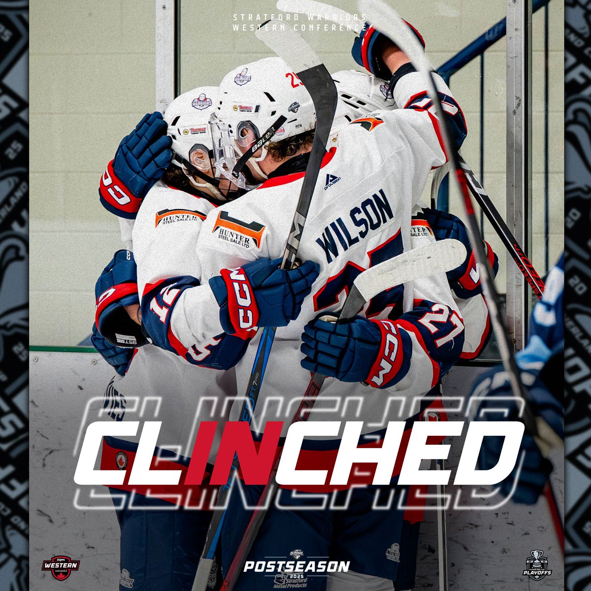 2 more Western Conference teams have clinched their spot in the 2025 Sutherland Cup Playoffs!

#GOJHL | #SutherlandCup