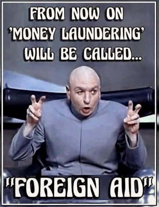 FinancialKingL7's tweet photo. Let’s rename 'Money Laundering' to 'Foreign Aid'—sounds better, right?
#FinancialKingL7 #FinancialKingdomLiving #Satire #MoneyLaundering #ForeignAid #TruthInHumor #EconomicPolicies #Sarcasm #GlobalFinance #PoliticalCommentary https://t.co/sv940jMcpL