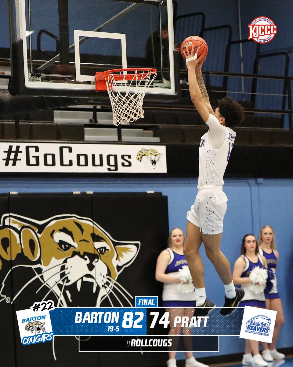 Back to work. 

🔹 Dre Kindell - 19pts, 8reb, 3ast, 3stls
🔹 Aris Rodriguez - 17pts, 3reb 
🔹 Brent Moss - 16pts 11reb
🔹 Eltramon Smith Jr - 16pts 7reb
🔹 Sebastian Muchitsch - 8pts 12reb 

#GoBarton #RollCougs 🐾