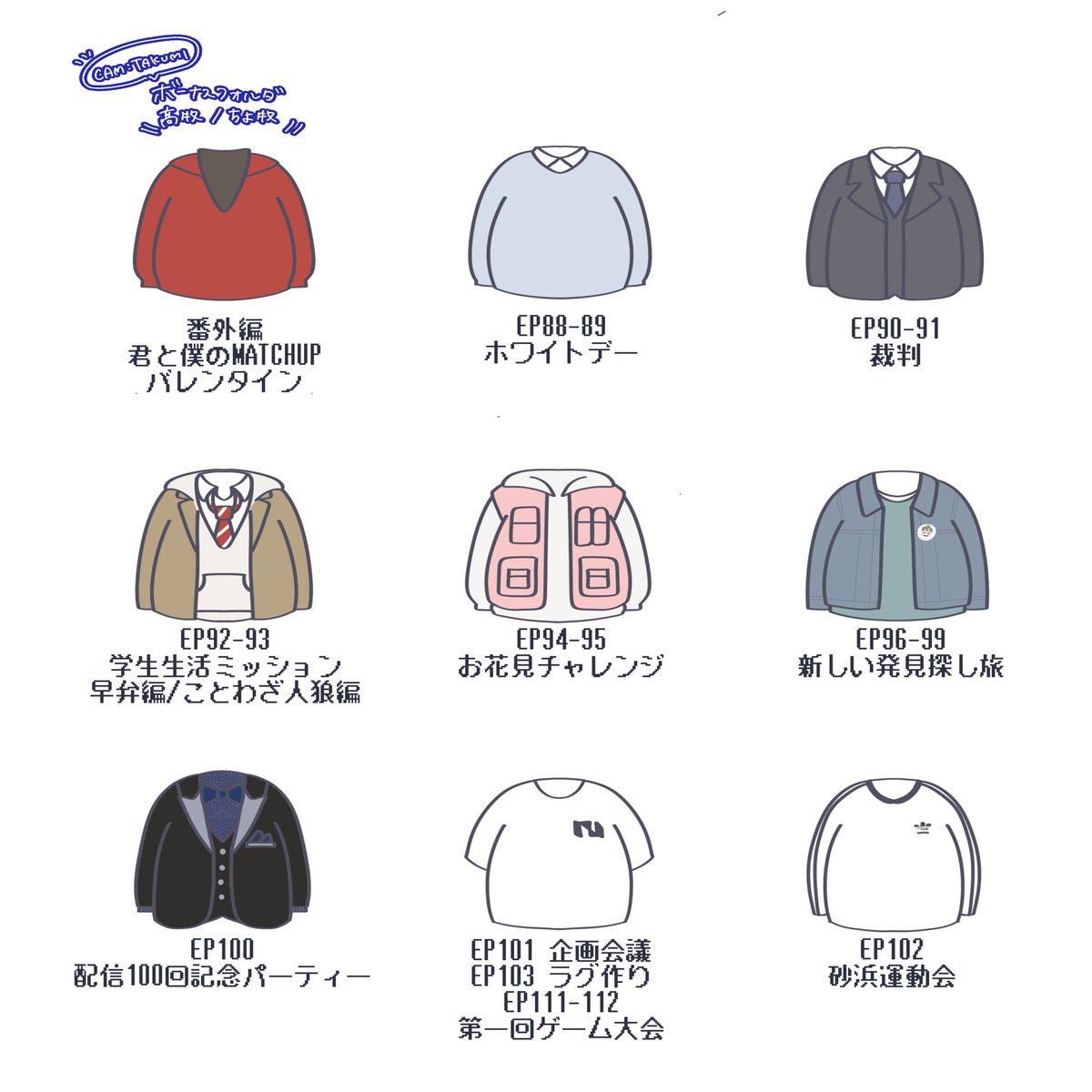 藤牧京介くんINIフォルダ/衣装まとめ〜 INIフォルダ㊗️3周年