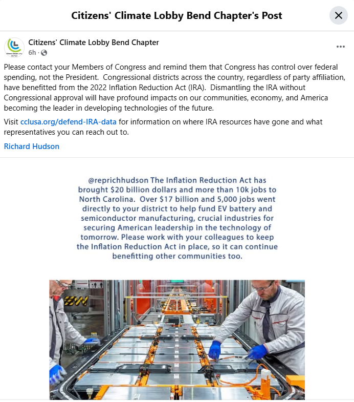 Please Share:  (Visit cclusa.org/defend-IRA-data for information on where IRA resources have gone and what representatives you can reach out to.)