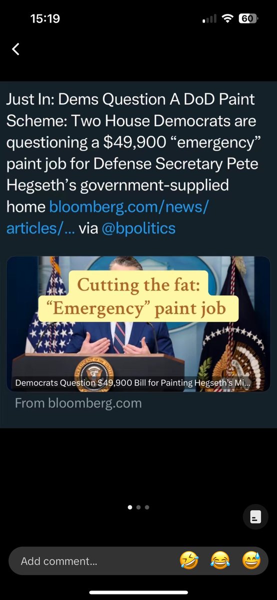 julz9oh7's tweet photo. @elonmusk @ezralevant @DOGE @usairforce @Timcast @NewsGuardRating How does @PeteHegseth have the notion that this much money’s even warranted then for his “emergency paint job” request? 

How is $137,297 an efficient amount of money to say is needed for this clowns new free gov house? 

I see nothing but corrupt corporate clowns robbing America https://t.co/AwEorzLdAt