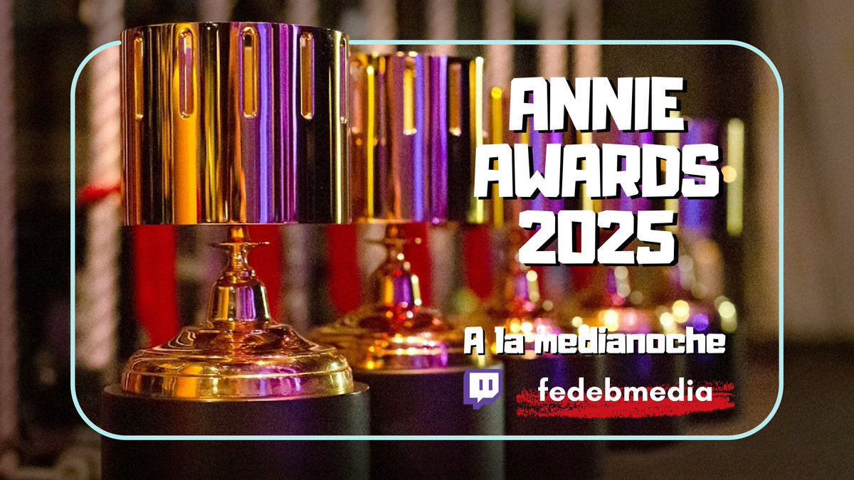 FedeBMedia's tweet photo. 🟣 HOY HAY STREAM 🟣

Se entregan los Annie Awards a lo mejor de la animación en 2024, y por supuesto que vamos a cubrir el evento en una transmisión tan improvisada como entretenida

Les espero cerca de la medianoche en el lugar de siempre 🤗⚡ https://t.co/tWSUohcw8w