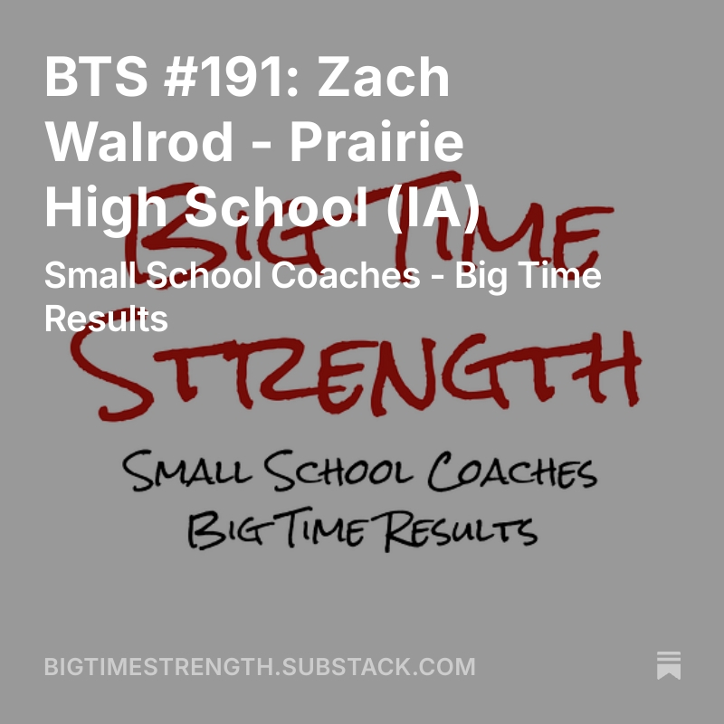 Big Time Strength Podcast (@bigtime_sc) on Twitter photo 🚨 New Episode Released!
🎧 Check it out anywhere podcasts are found.
Thanks to <a href="/zachwalrod/">Zach Walrod</a> for sharing about how he is making the Big Time where he is at. 🚨 New Episode Released!
🎧 Check it out anywhere podcasts are found.
Thanks to <a href="/zachwalrod/">Zach Walrod</a> for sharing about how he is making the Big Time where he is at.