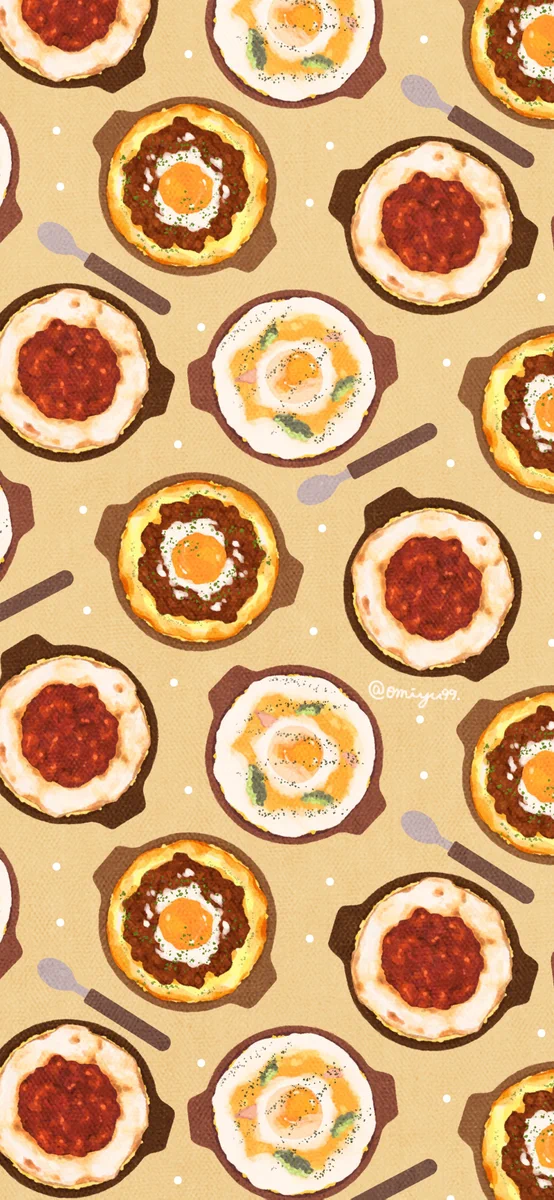 omiyu в X: „ドリアな壁紙🥄 #壁紙 #イラスト #iPhone壁紙 #ドリア