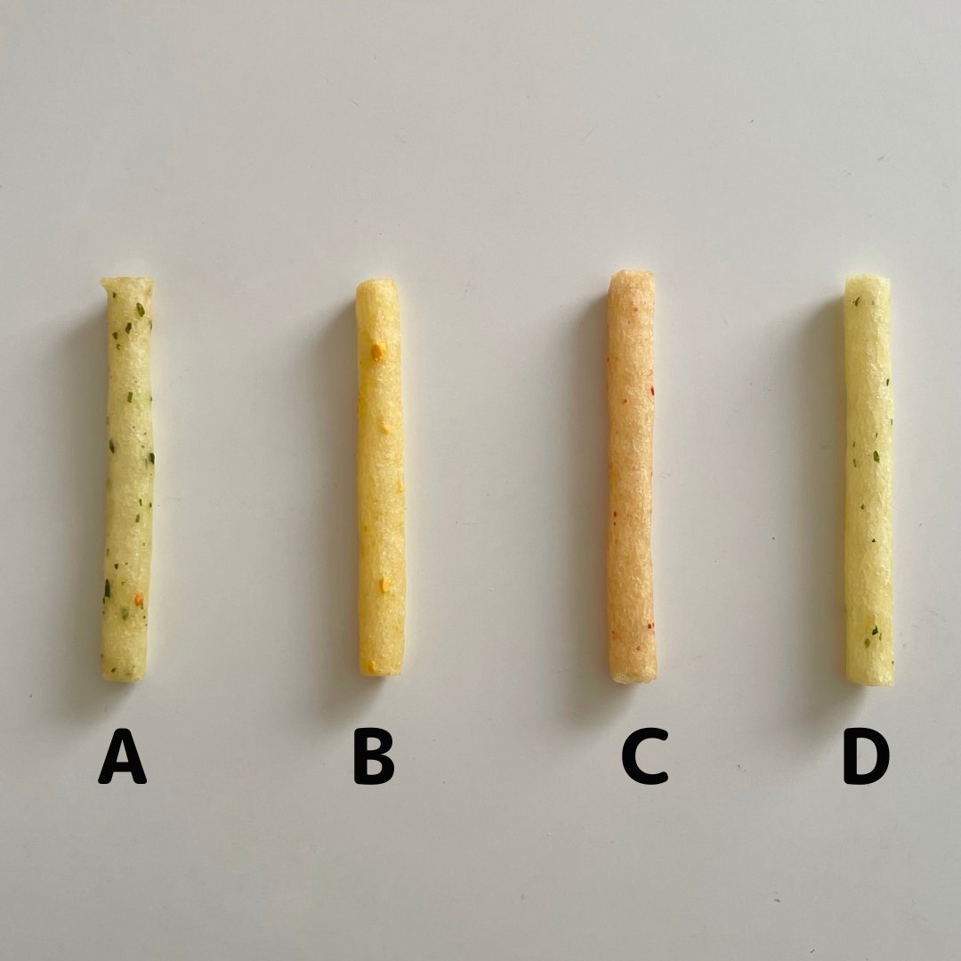 ╋━━ じゃがりこクイズ🦒 ━━━╋ どれがどのじゃがりこでしょう